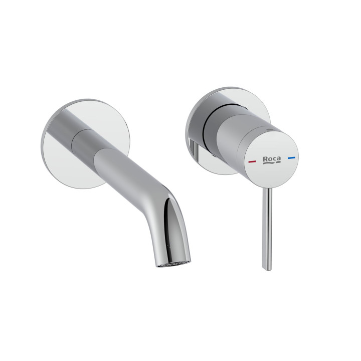 Bateria umywalkowa Roca Ona jednouchwytowa, stojąca - czarna