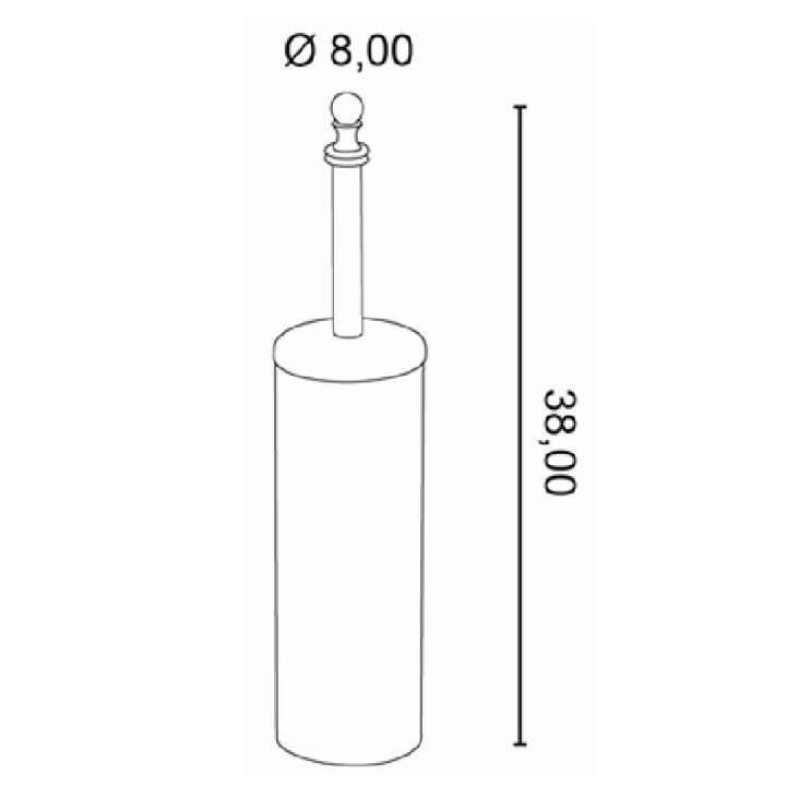Mydelniczka szklana Allpe Perla - bronzo