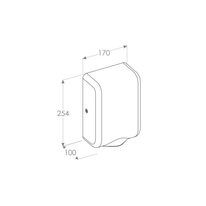 Suszarka do rąk,  MERIDA OPTIMA, stal matowa 