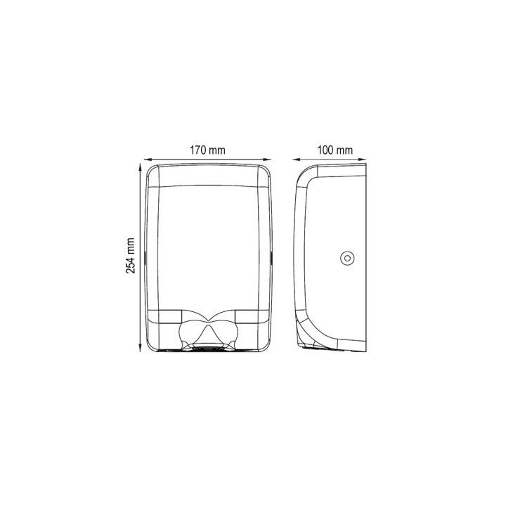 Suszarka do rąk,  MERIDA OPTIMA, stal matowa 