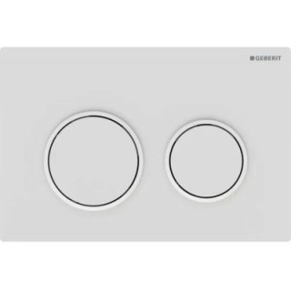 Przycisk Geberit Omega20 uruchamiający przedni/górny do spłuczek podtynkowych, biały-złocony-biały