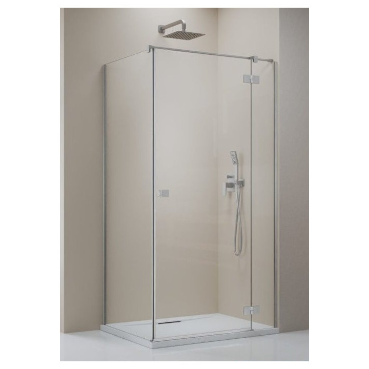 Drzwi kabiny prysznicowej Radaway Essenza 8 KDJ 90, lewe, 100x2000mm, szkło przejrzyste, profil złoto szczotkowane