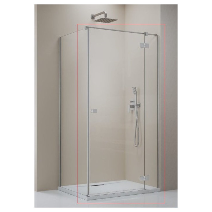 Drzwi kabiny prysznicowej Radaway Essenza 8 KDJ 90, lewe, 100x2000mm, szkło przejrzyste, profil złoto szczotkowane