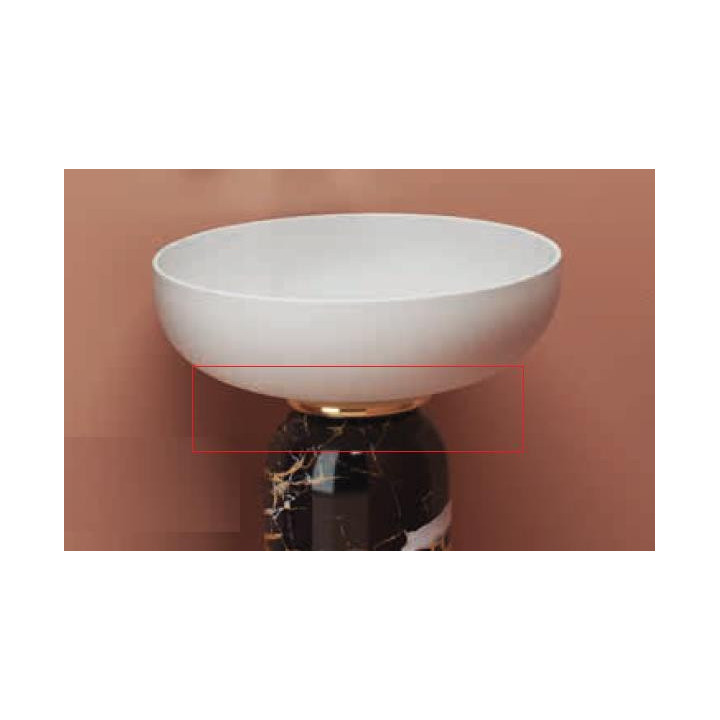 Artceram Jolie Pierścień do postumentu, czarny