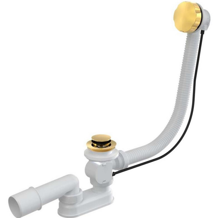 Syfon wannowy Besco, automatyczny, biały