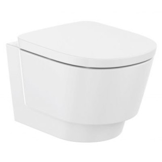 Miska wc podwieszana Roca Hebe 36x52 cm bezkołnierzowa - biała