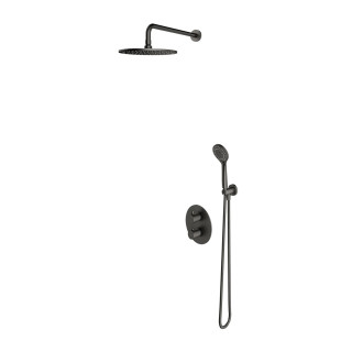 System prysznicowy podtynkowy, Omnires Y - Mosiądz szczotkowany