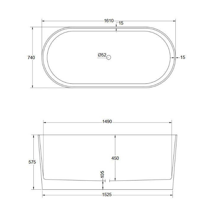 PYTAJ O RABAT ! Wanna wolnostojąca Besco Goya XS 142x62cm, klik-klak biały czyszczony od góry - biała