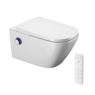 Toaleta myjąca Excellent Dakota 2.0 S2 z pilotem, pokrętło sterujące chrom