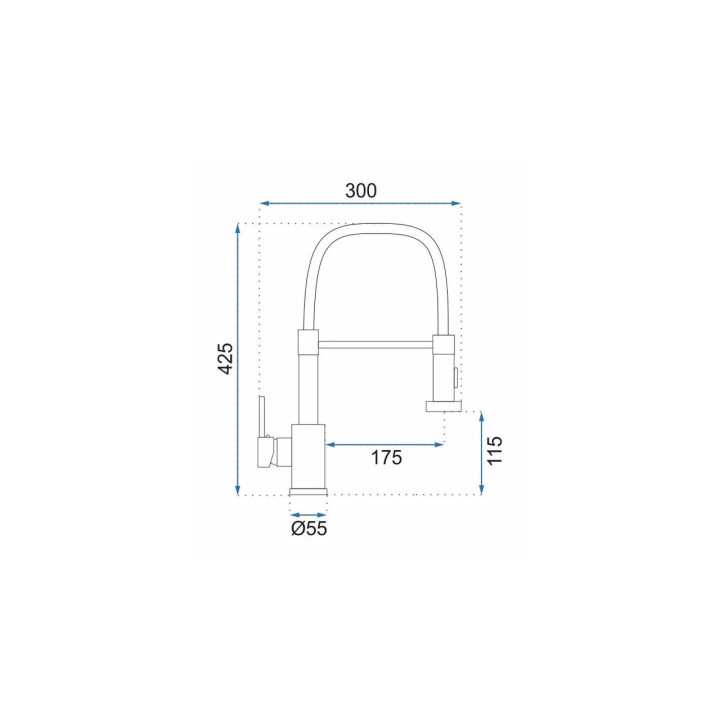 Bateria kuchenna Rea Fresh, złota szczotkowana