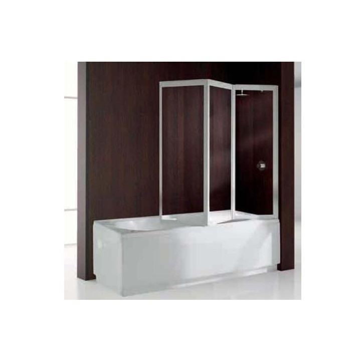 Parawan nawannowy Novellini Aurora 9 trzyczęściowy, składany z możliwością odwrócenia - 138x138H cm- sanitbuy.pl