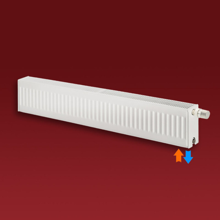 Grzejnik Purmo Plint P typ 21s, 20x80 cm - biały