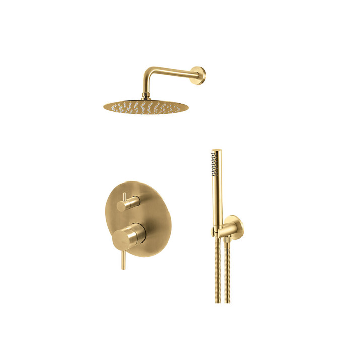 Bateria bidetowa podtynkowaVema Otago, brushed gold