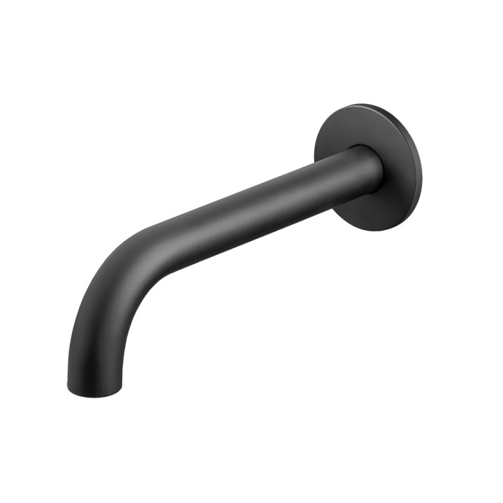 Wylewka ścienna Giulini G. 25cm czarny mat