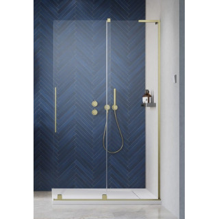 Kabina prysznicowa Radaway Furo-SL Walk-in 1200x2000mm, wersja prawa, profil czarny