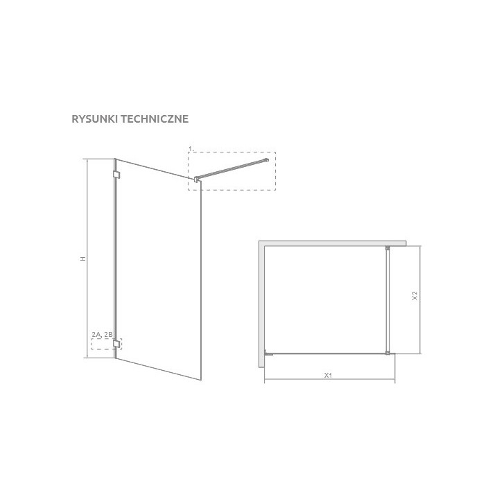 Kabina prysznicowa Radaway Essenza Pro Gold Walk-in 120, szkło przejrzyste, profil złoty