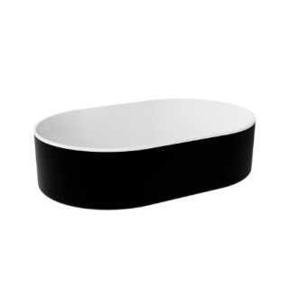 Umywalka Besco Assos nablatowa 40x50x15 cm, biała