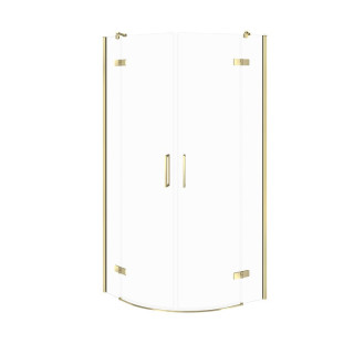 Drzwi na zawiasach kabiny prysznicowej 80x195cm, Cersanit Larga, prawe transparentne, profil chrom