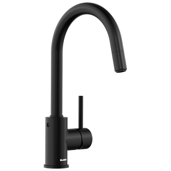 Bateria kuchenna Blanco Blancoculina-S II z wyciąganą wylewką - czarny mat