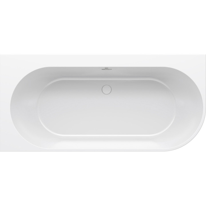 Wanna wolnostojąca do ściany Ravak Freedom Corner 170x80 cm, wariant prawy - biała, osłona odpływu biała