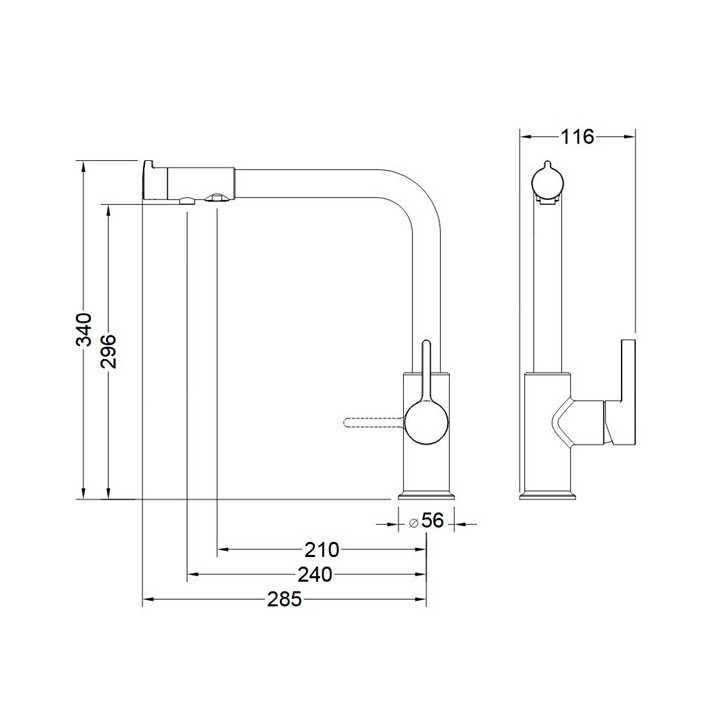 Bateria kuchenna Blue Water Eden - czarny mat