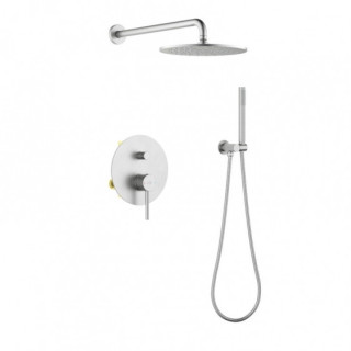 Bateria umywalkowa Blue Water Boston podtynkowa, z korkiem klik-klak - nikiel