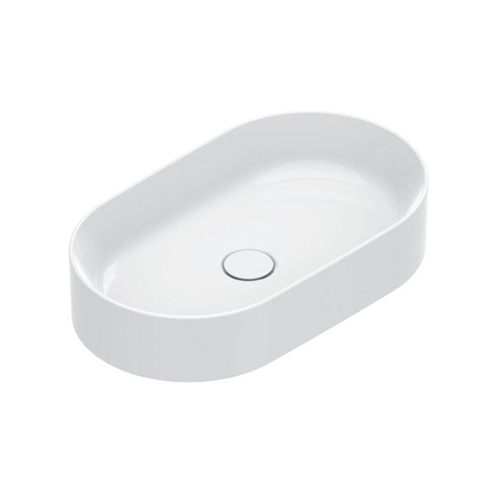 Umywalka nablatowa Catalano Zero 60x35 cm, bez przelewu, bez otworu na baterie - tortora satin