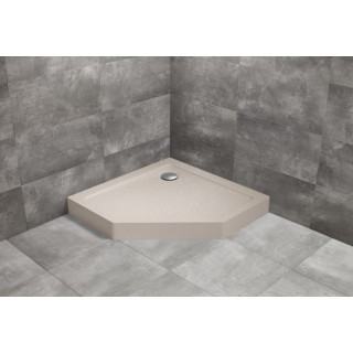 Brodzik prostokątny Radaway Doros F Compact, 140x80cm, akrylowy, stone biały