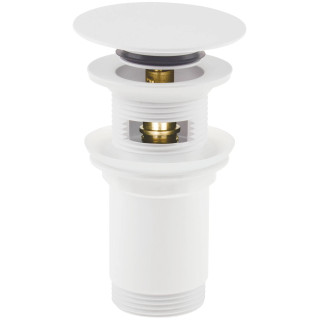 Ceramiczny korek umywalkowy/bidetowy z tuleją Deante, click-clack, złoto szczotkowane