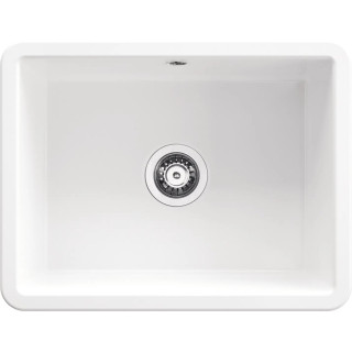 Zlewozmywak granitowy Deante Magnetic, 56x50cm, wpuszczany w blat - czarny