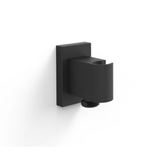 Uchwyt stały Tres z przyłączem wody do słuchawki prysznicowej z wężem - czarny mat