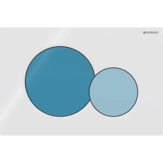 Przycisk uruchamiający Geberit Sigma01 do spłukiwania dwudzielnego, prostokątny - chrom błyszczący