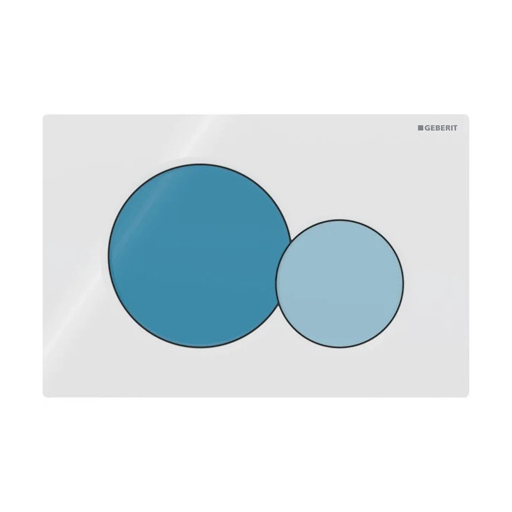 Przycisk uruchamiający Geberit Sigma01 do spłukiwania dwudzielnego, prostokątny - chrom błyszczący