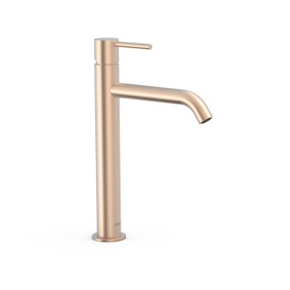 Bateria umywalkowa TRES Study Exclusive, stojąca, wysokość 30,4 cm - czarny brąz