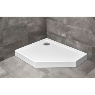 Brodzik pięciokątny Radaway Doros Plus PT E, 100x90cm, prawy, akrylowy, biały