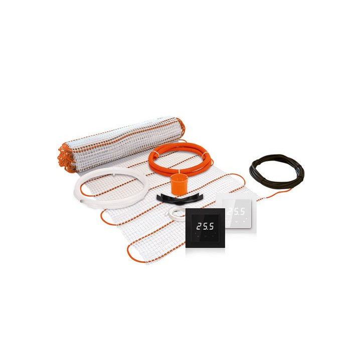 Zestaw ogrzewania podłogowego Thermoval, mata 2,5 m2 TV TO 50 170 W/m2, zasilana jednostronnie, regulator TVT 40 WiFi