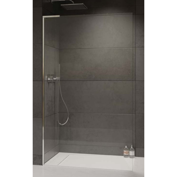 Parawan nawannowy Radaway Modo SL Black PNJ II 70 prawy, szkło przejrzyste, profil czarny