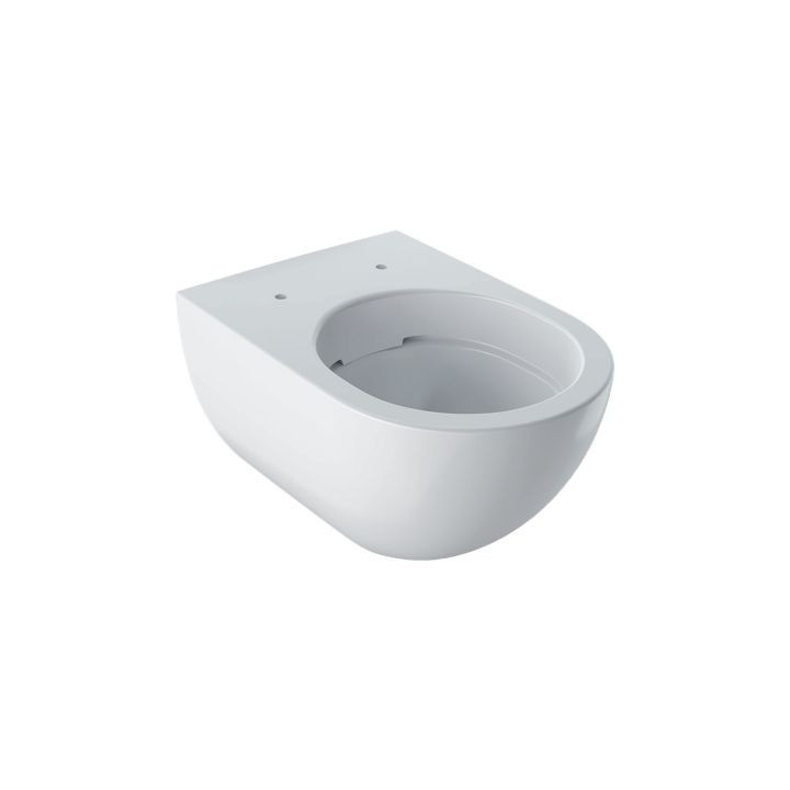 Miska wc Geberit Acanto wisząca 53x35 cm, lejowa, ukryte mocowania, TurboFlush, z powłoką KeraTect - biała