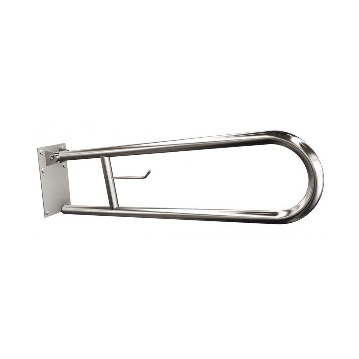 Uchwyt półokrągły uchylny z płytą 60cm, Andex, stal nierdzewna polerowana