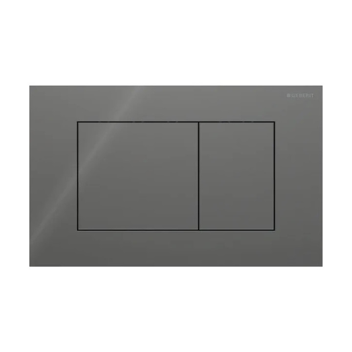 Przycisk uruchamiający Geberit Sigma40 do spłukiwania dwudzielnego, prostokątny, stal nierdzewna - czarny mat