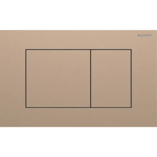 Przycisk uruchamiający Geberit Sigma40 do spłukiwania dwudzielnego, prostokątny, stal nierdzewna - biały mat