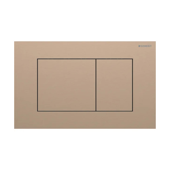 Przycisk uruchamiający Geberit Sigma40 do spłukiwania dwudzielnego, prostokątny, stal nierdzewna - biały mat