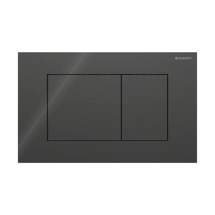 Przycisk uruchamiający Geberit Sigma40 do spłukiwania dwudzielnego, prostokątny, szkło - biały