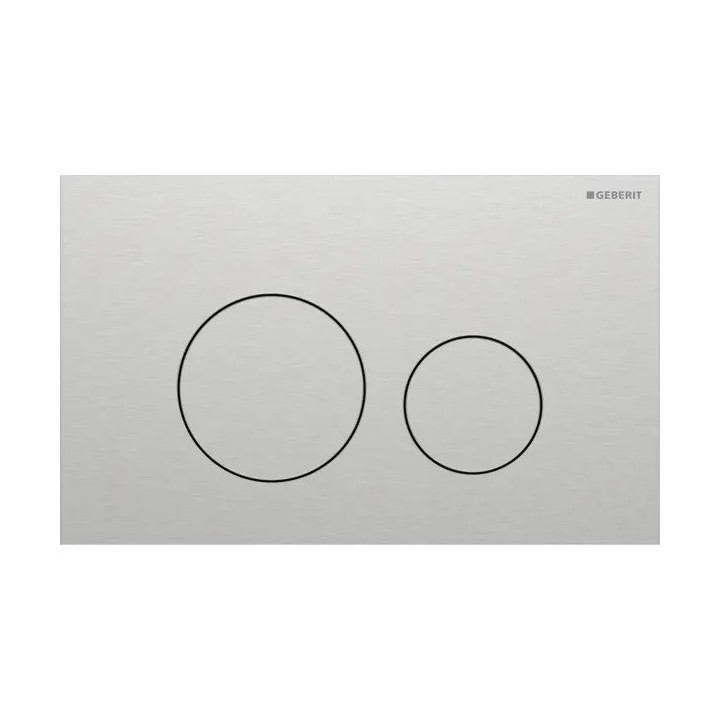 Przycisk uruchamiający Geberit Sigma40 do spłukiwania dwudzielnego, okrągły, stal nierdzewna - czarny mat