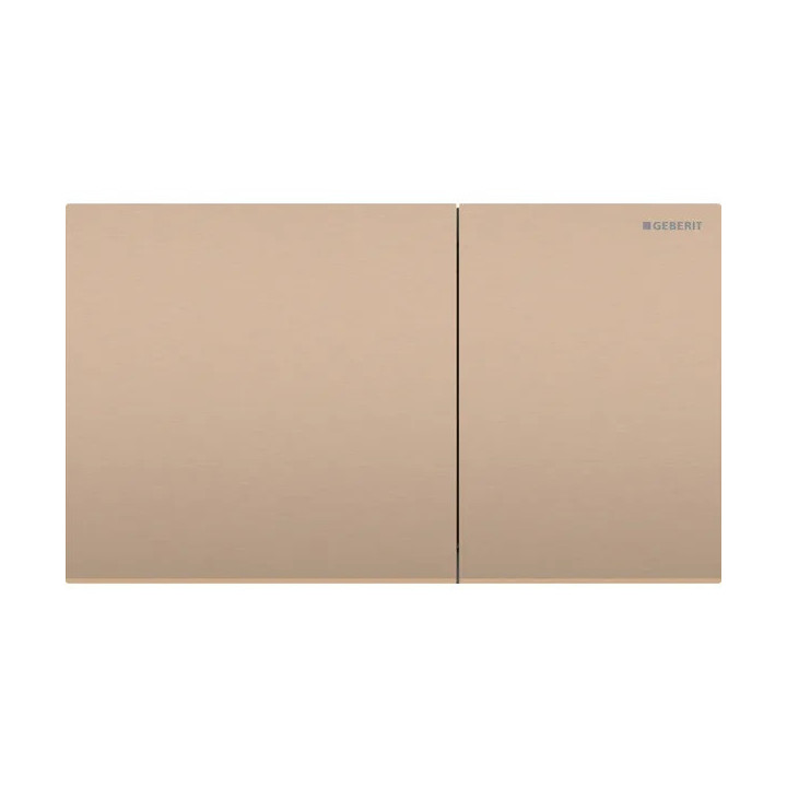 Przycisk uruchamiający Geberit Sigma70 do spłukiwania dwudzielnego, prostokątny, stal nierdzewna - szczotkowany