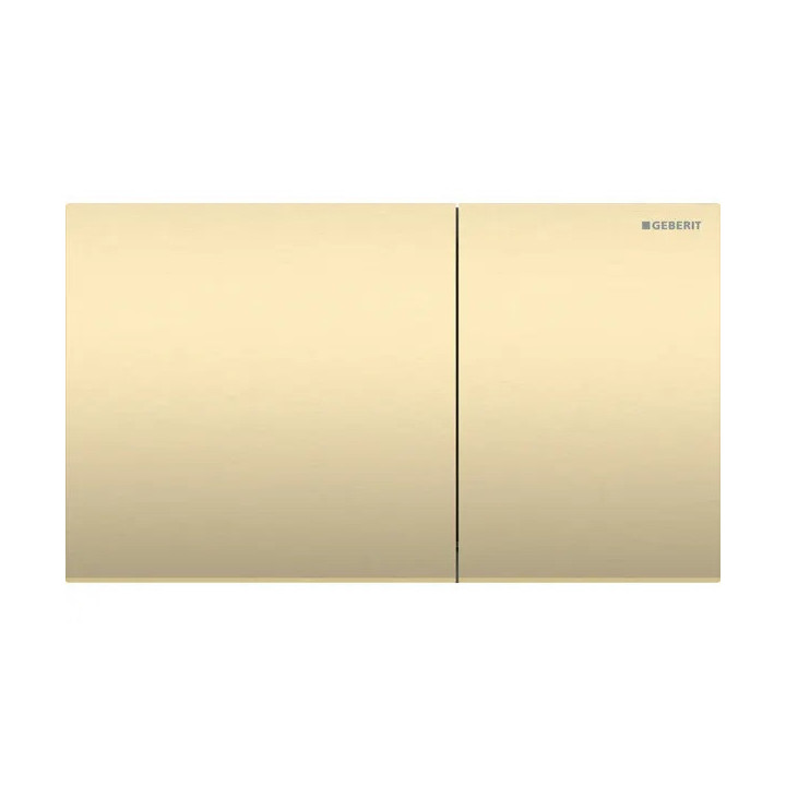 Przycisk uruchamiający Geberit Sigma70 do spłukiwania dwudzielnego, prostokątny, stal nierdzewna - czarny chrom/ szczotkowany