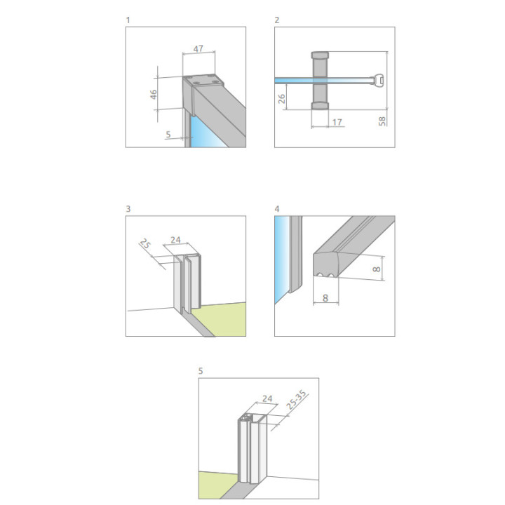 Drzwi prysznicowe suwane Radaway Idea Black DWJ 100 Lewe 98.7-101.2x200.5cm, profil czarny, szkło przejrzyste- sanitbuy.pl
