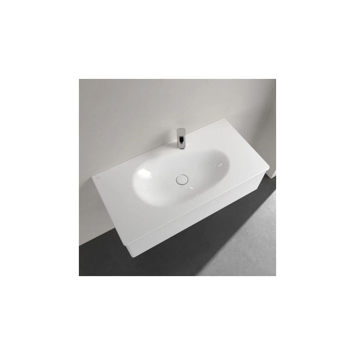 Bidet wiszący Villeroy&Boch Antao, 56x37 cm, z jednym otworem, z powłoką CeramicPlus - biały