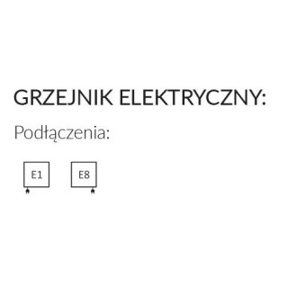 Grzejnik elektryczny Terma Warp S 111x50 cm z grzałką MOA Bluetoth - kolor RAL i kolory specjalne
