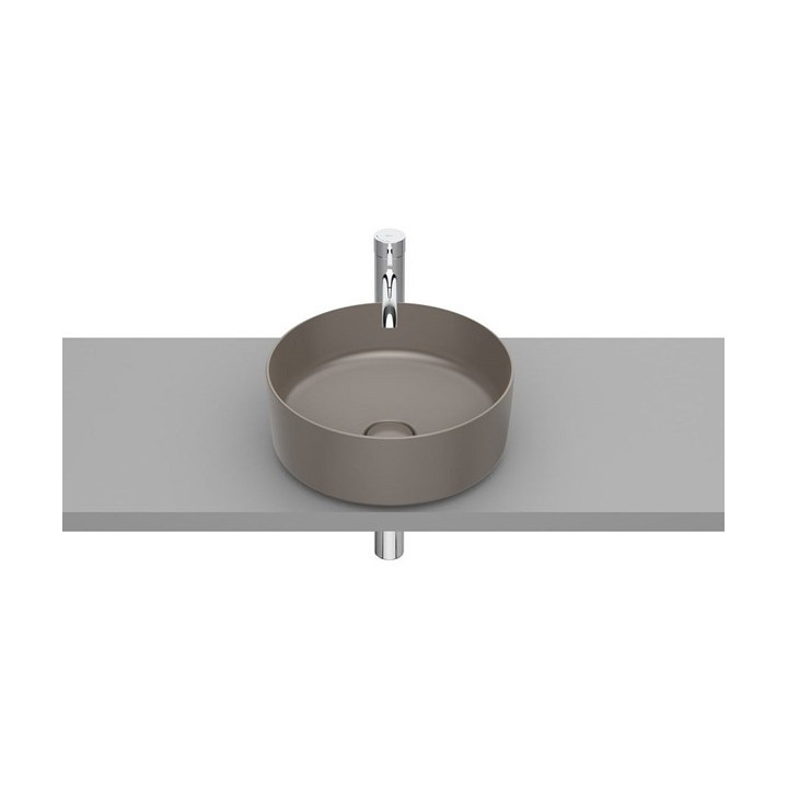 Umywalka nablatowa 37x37cm Roca Inspira Round okrągła biała